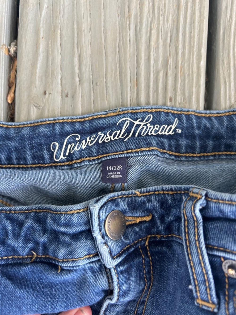 Universal Thread High Rise Slim-Straight Jeans - Picture 2 of 4